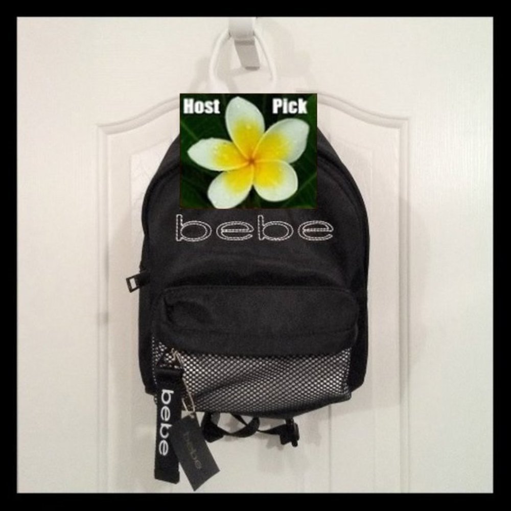 NEW BeBe Mini Black & White Backpack.